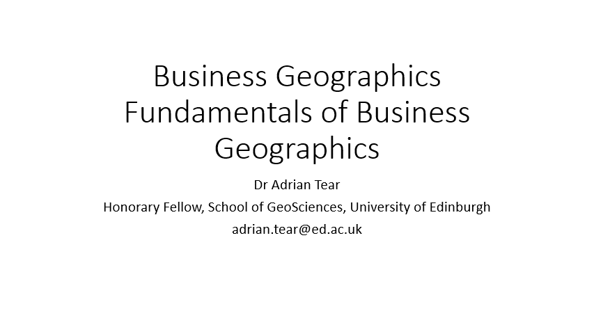Business Geographics